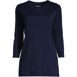 Women's Petite 3/4 Sleeve Cotton Supima Tunic, Front