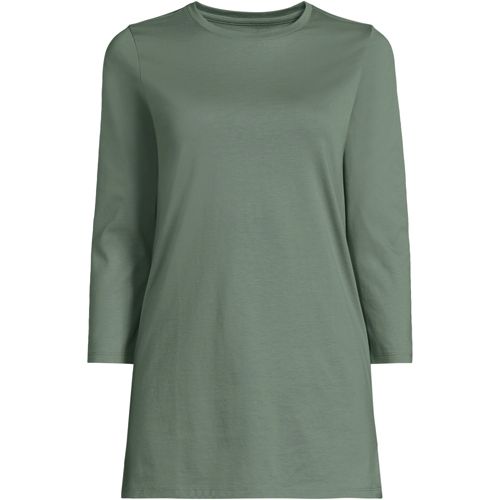 Women's Cotton Polyester 3/4 Sleeve Interlock Johnny Collar