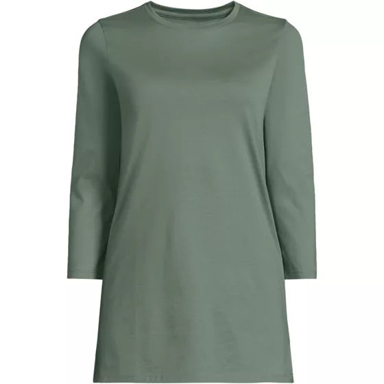 Women's Supima Crew Neck Tunic - primary