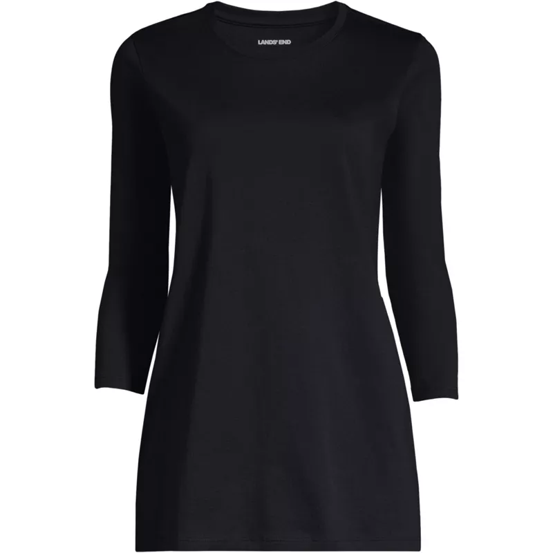 Women's 3/4 Sleeve Cotton Supima Tunic, Front