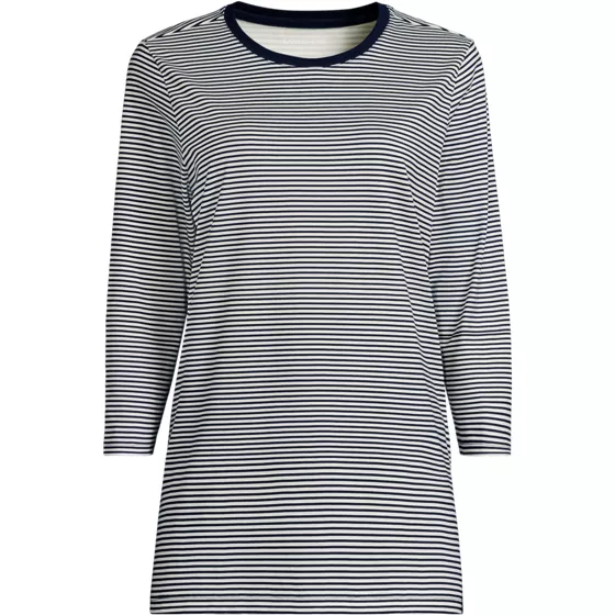 Women's Tall 3/4 Sleeve Cotton Supima Tunic - primary