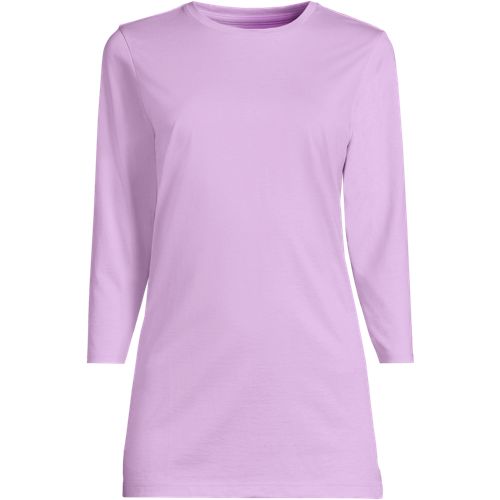 Agnes Orinda Women's Plus Size Boat Neck 3/4 Sleeve Ruffle Sleeve Floral Casual Blouses Purple 1x