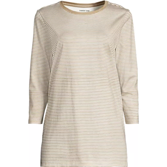 Women's Tall 3/4 Sleeve Cotton Supima Tunic - primary