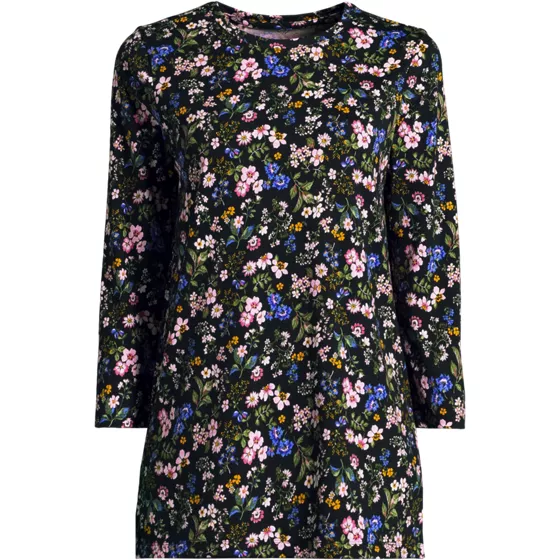 Women's 3/4 Sleeve Cotton Supima Tunic - primary