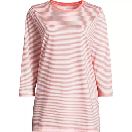 Women's Tall 3/4 Sleeve Cotton Supima Tunic - primary