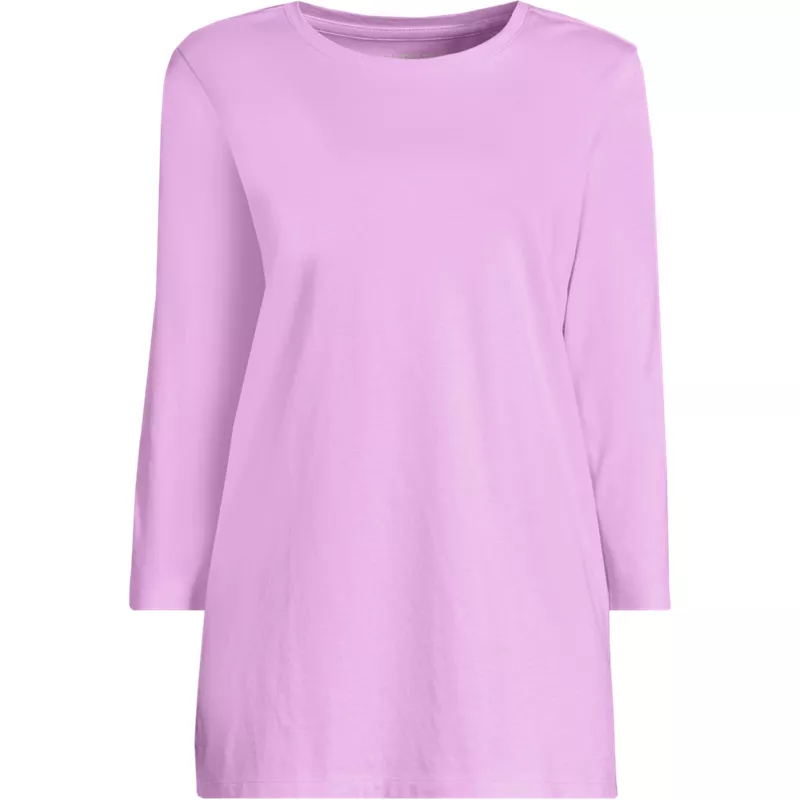 Women's Tall 3/4 Sleeve Cotton Supima Tunic, Front
