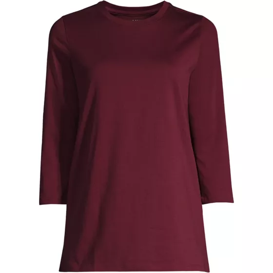 Women's 3/4 Sleeve Cotton Supima Tunic - primary