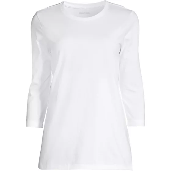 Women's 3/4 Sleeve Cotton Supima Tunic - primary