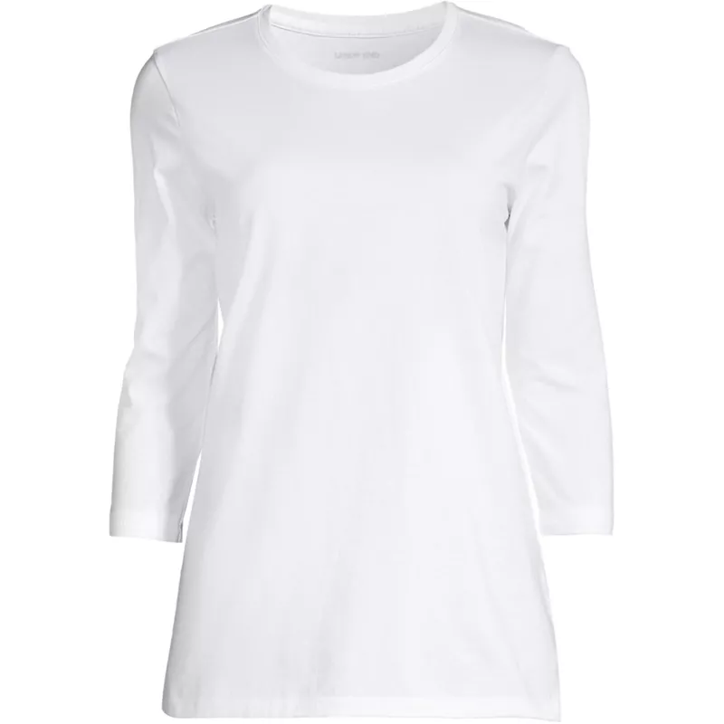 Women's 3/4 Sleeve Cotton Supima Tunic, Front