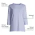 Women's 3/4 Sleeve Cotton Supima Tunic, alternative image
