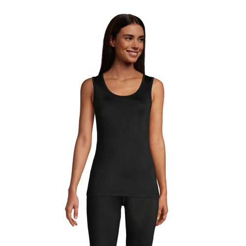 Details about   Lands' End Women's Thermaskin Heat Crew Basy Layer Long Sleeve Black Size Small 