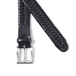 Men's Leather Braid Belt, alternative image
