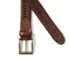 Men's Big Leather Braid Belt, alternative image