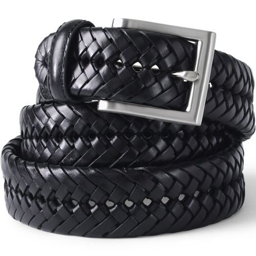 Black Woven Leather Belt Black Braided Belt Woven Mens Belt Genuine Leather  Belt Mens Black Belt -  Canada