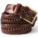 Men's Leather Braid Belt, Front