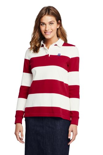 lands end women's long sleeve polo shirts