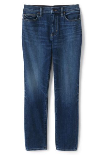 lands end women's jeans straight leg