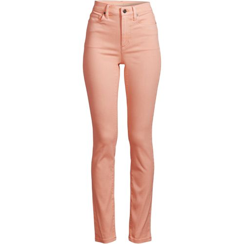  Lands' End Slim Fit öko Jeans High Waist, Damen, Größe:42 Petite, Orange, Elasthan/baumwoll-mischung/polyester-mischung, By Lands' End 