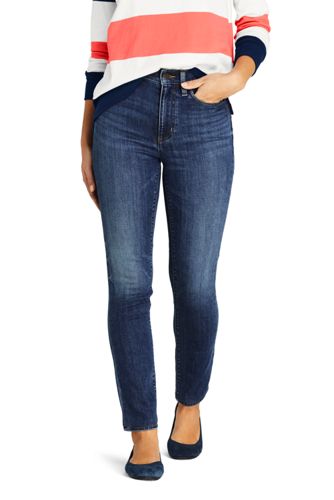 lands end women's jeans straight leg