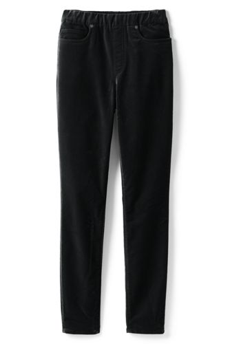 womens plus size black velvet pants