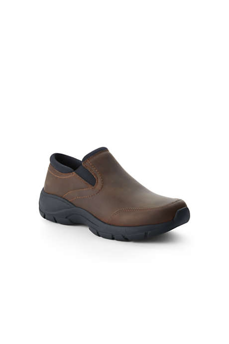 Women's All Weather Leather Slip On Moc Shoes