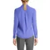 Women's Long Sleeve Crepe Blouse, Back