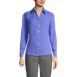 Women's Petite Long Sleeve Crepe Blouse, Front