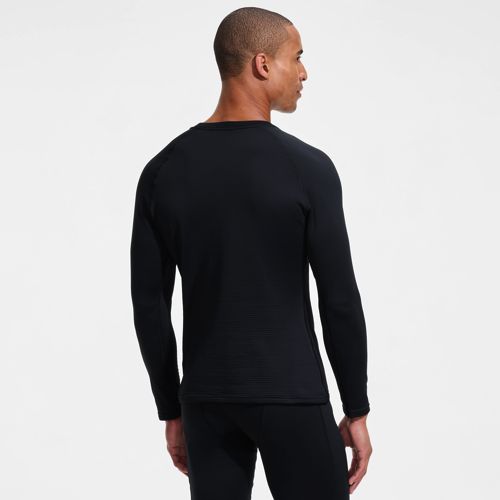  Lands' End Langärmeliges Expedition Thermaskin Rundhals-shirt, Herren, Größe:56-58 Regular, Schwarz, Polyester-mischung, By Lands' End 