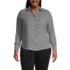 Women's Plus Size Long Sleeve Crepe Blouse, Front