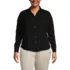 Women's Plus Size Long Sleeve Crepe Blouse, Front