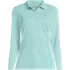Women's Long Sleeve Supima Cotton Polo Shirt, Front