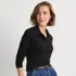 Women's Long Sleeve Supima Cotton Polo Shirt, alternative image