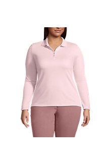 Women's Long Sleeve Supima Cotton Polo Shirt 