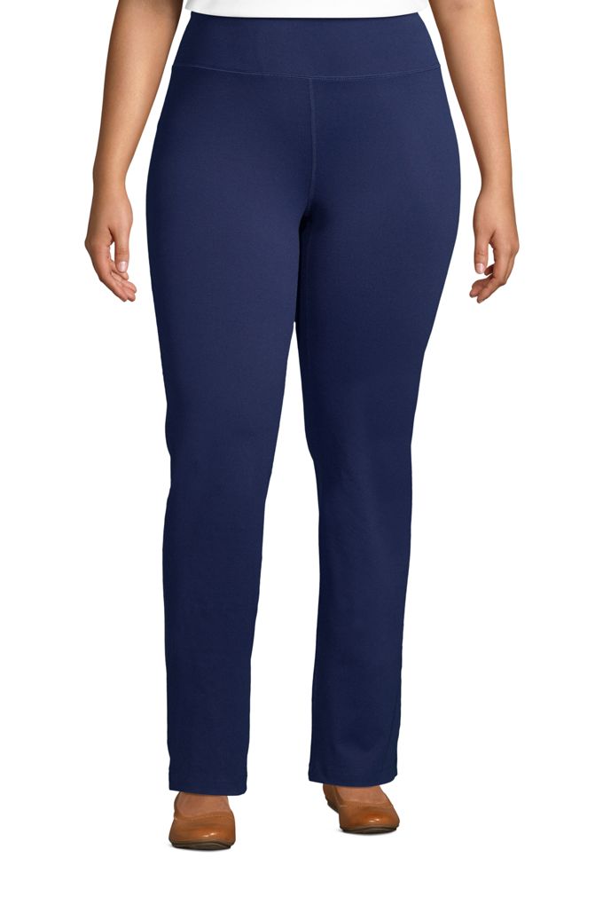 Lands' EndWomen's Plus Size Active Yoga Pants - Lands' End - Blue - 1X ...