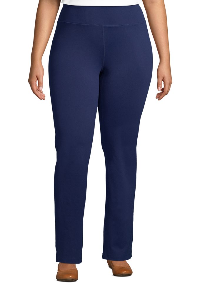 Lands' EndWomen's Plus Size Active Yoga Pants Lands' End Blue 1X