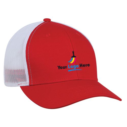 Comfort Chino Embroidered White Mesh Trucker Hat