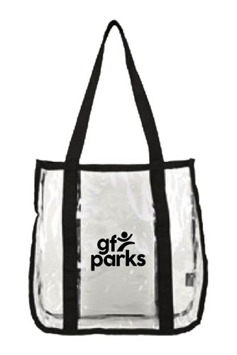 clear bags with logo