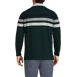 Men's Big and Tall Long Sleeve Stripe Rugby Shirt, Back