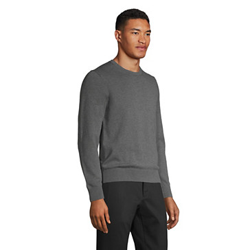 Pull Supima Ras-du-Cou Manches Longues, Homme Stature Standard image number 2