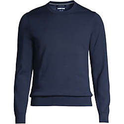 Men's Fine Gauge Supima Cotton Crewneck Sweater, Front