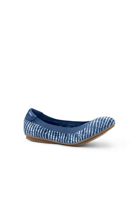 Women's Comfort Elastic Slip On Ballet Flat Shoes-Plaid