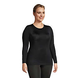 Women's Plus Size Thermaskin Heat Thermal Long Underwear Base Layer Crewneck Shirt, alternative image