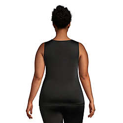 Women's Plus Size Thermaskin Heat Thermal Long Underwear Base Layer Tank Top, Back