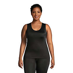 Women's Plus Size Thermaskin Heat Thermal Long Underwear Base Layer Tank Top, Front