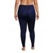 Women's Plus Size Silk Interlock Long Underwear Leggings Pants, Back