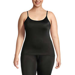 Women's Plus Size Thermaskin Heat Thermal Long Underwear Base Layer Cami Top, Front
