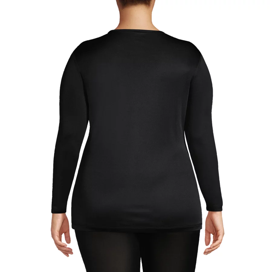 Women's Silk Interlock Baselayer Crewneck Top view 4