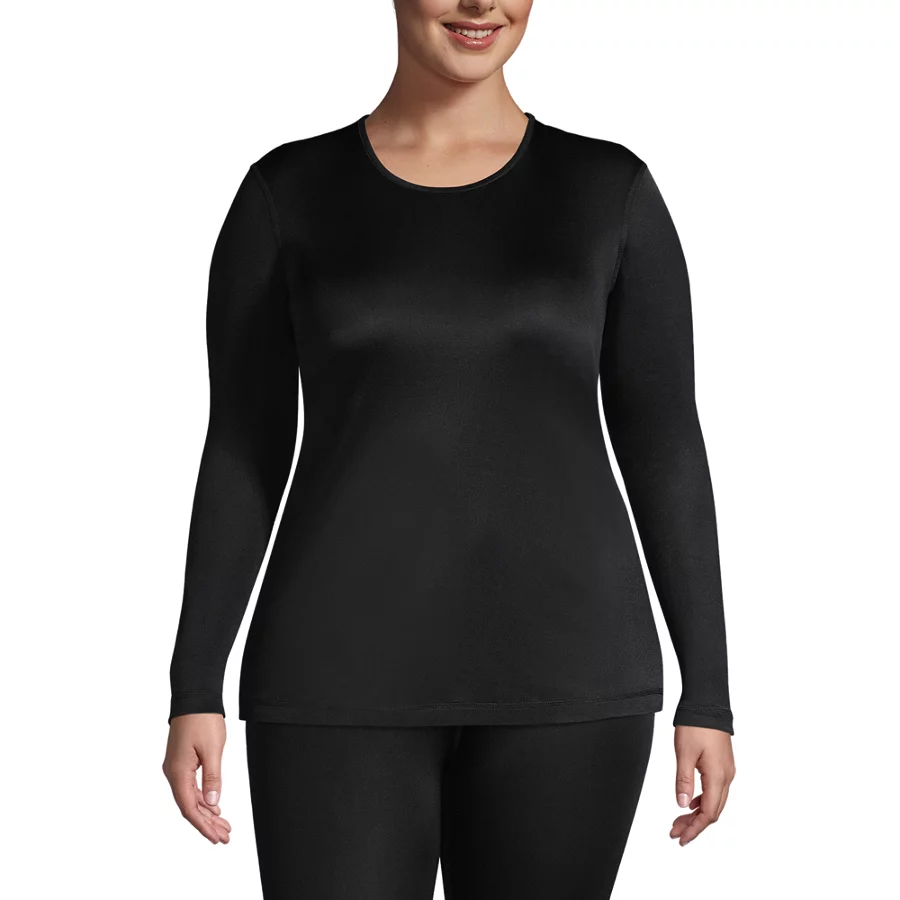 Women's Silk Interlock Baselayer Crewneck Top view 5