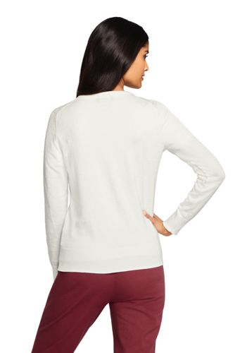 lands end women's supima cardigan sweater