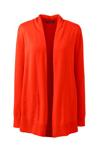 lands end open cardigan sweater